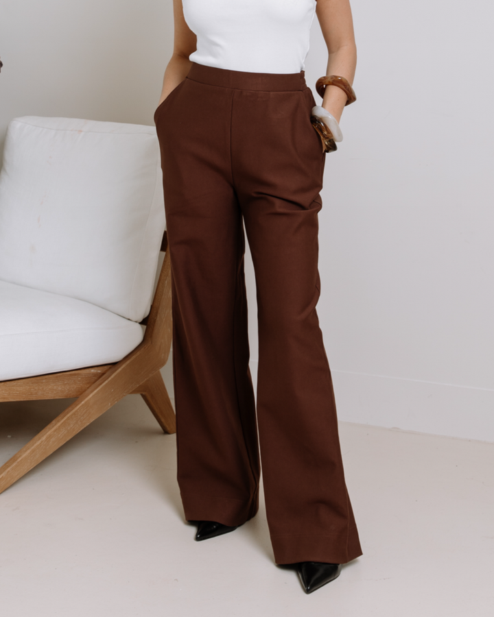 The Studio Tailored Pant Brown